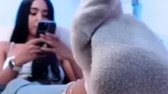 Close up foot fetish on cam