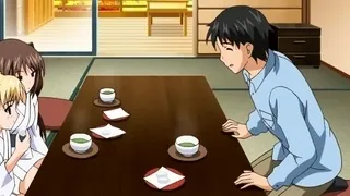 Busty Asian 3D hentai bitch fucks dick