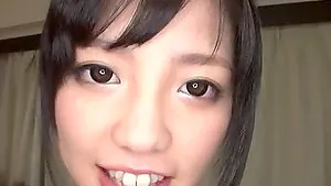 Messy facial ending after wild gangbang with adorable Tomoka Hayama
