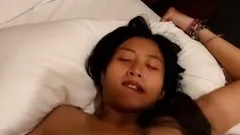 Pregnant Asian girl having sex in hotel