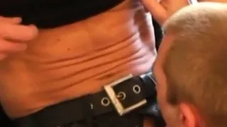 German skinny bottom creampied in ass