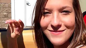 Homemade POV video of cute Molly Manson pleasuring a large dick