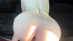 Big ass Blonde rides a big cock pov