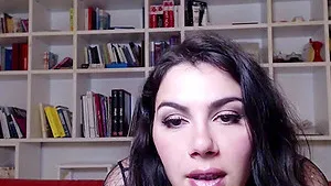 Natural boobs pornstar Valentina Nappi loves masturbating at home
