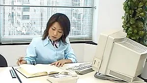 Hot ass Japanese girl Rina Katsura enjoys getting fucked in the office