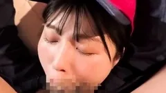 Erotic amateur girl giving blowjob and titjob in POV