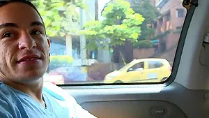 Quickie fucking in back of the car with stunning stranger Suzan