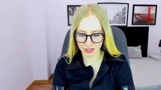 Small tits amateur blonde beauty on webcam