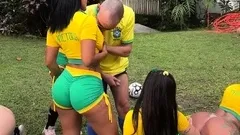 Liza Del Sierra have hardcore group sex outdoor