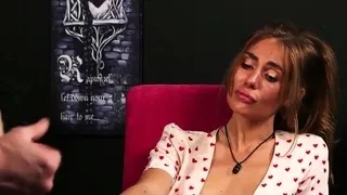 Voyeur CFNM babe teases guy till cumshot