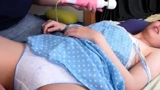 Japanese teen toys tight pussy before fucking