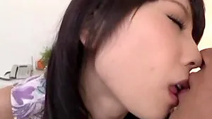 Fit Japanese chick drops her panties to tease while giving head