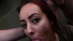 Cumbizz - Dutch teenslut outdoor blowbang and cumswallowe