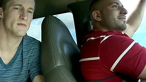 Awesome Nychole Mac gets talked into stripping down in the car
