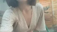 Small titted babe toys her pussy on webcam