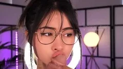 Blonde tight pussy babe solo toy fun in glamour masturbation