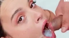 Amateur girlfriend blowjob and huge facial cumshot