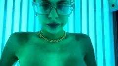 Big Boobed Blonde Masturbates With A Dildo In The Bathroom
