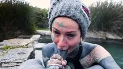 Hot spring anal outdoor fuck with Anuskatzz