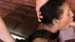 Interracial slut hardcore facial