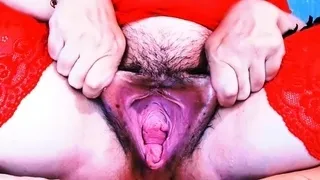 Masturbation close up Tamara big clit