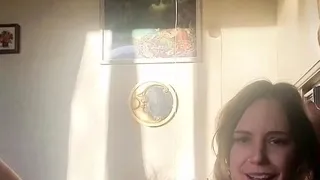 Redhead close up pussy fingering