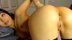 Asian japanese plays with anal toys