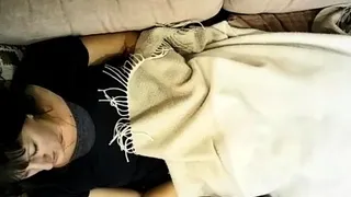 stepmom 52 cums on the couch (hidden camera)