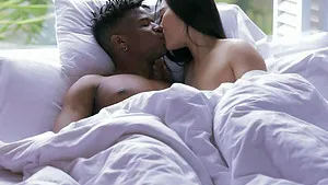 Asian girlfriend Katana gets fucked by her charming black boyfriend