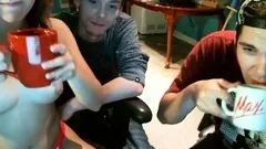 Amateur blonde teens cock sharing threesome fuck