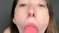 ASMR GF Suck Your Cock, Cum in my Mouth.