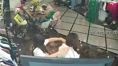 Latin amateur teen in store hidden cam HD