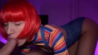 Step sister HALLOWEEN COSPLAY DICK OR TREAT