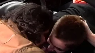 Nasty bitches sucking dick in the car