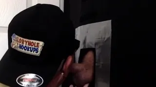 Gloryhole bottom DILF sucks be4 assfucked