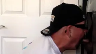 Amateur gloryhole DILF fucked after BJ