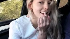 Blonde Blowjob Outdoor