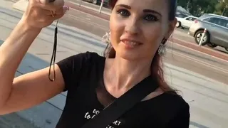 Busty amateur blonde banged in public outdoor