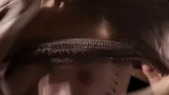 Petite stepdaughter fingering her big tits lesbian stepmom