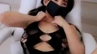 Horny japanese teen satomi stuffs herself with toy