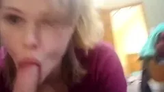 Blonde MILF Blowjob with Messy Cumshot