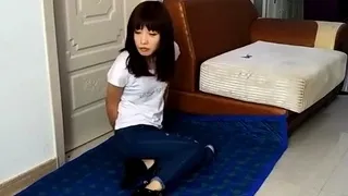Chinese girl in shackles