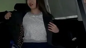 Horny Japanese chick gets fucked by one cock while blowing another