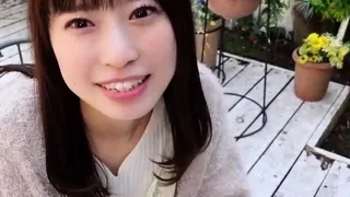 Naughty Asian fingered licked and fucked on couch