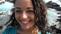 Amateur Outdoor Brunette Masturbates