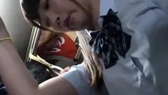 JAV - oppai Japanese school girl on a public train? groped