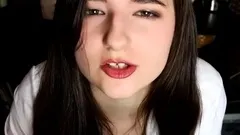 aftynrose brunette secretary flashing big boobs &