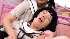 Busty asian teen fingered and sucks