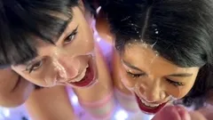 Analfuck amateurs love hardcore threesome action in pov