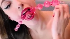 angela_ride First time anal beads I liked the feeling yay